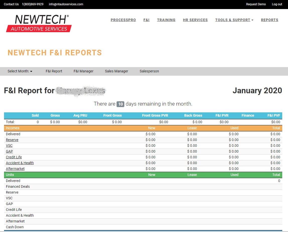 Customer portal reporting image